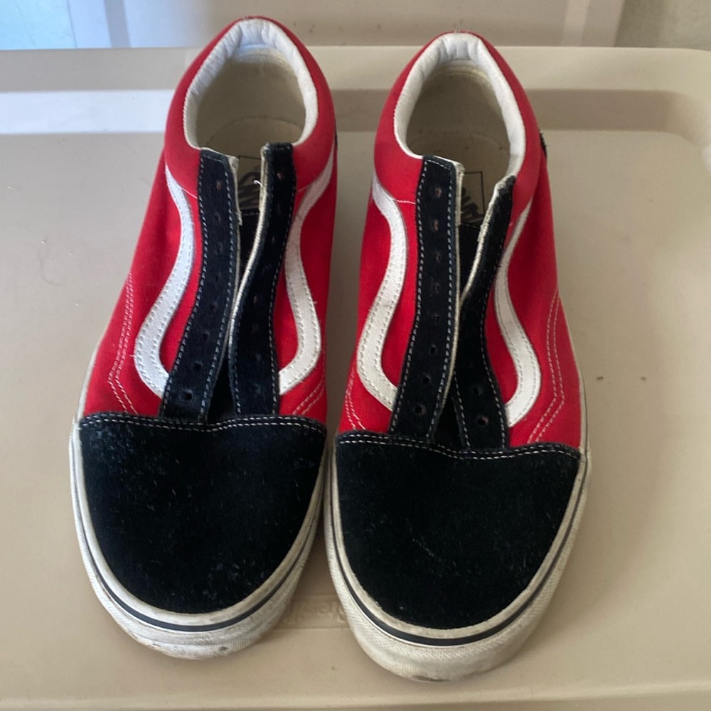 Men's vans no shoe laces
